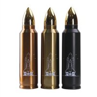 1000ml Creative Double Wall Bullet Thermos Flask Stainless Steel Insulated Bullet Tumbler