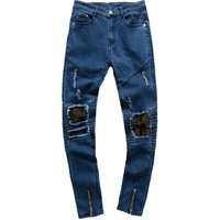 Cotton Biker Jeans