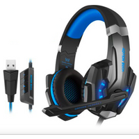 KOTION EACH G9000 3.5mm Game Gaming Headphone Headset Earphone Headband with Microphone LED Light for Laptop Tablet Mobile Phone