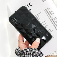 Clear Luxury Diamond Pattern Phone Case Transparent Crystal Mobile Phone Cover For iPhone XS max XR X 8 7 6 6s