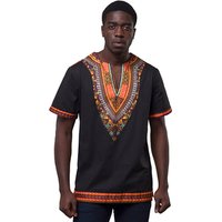 Hot Sale Comfortable Short Sleeve Summer African Dashiki Shirts Blouse For Men