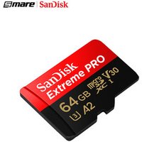 100% Original Sandisk Extreme Pro Micro TF SD Card up to 170MB/s A2 V30 U3 64GB 128GB Sandisk Memory Card With SD Adapter