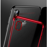 Factory wholesale For Iphone X Electroplating Clear TPU Phone Case Three Edge Contrast Color Mobile Phone Back Cover For Iphone