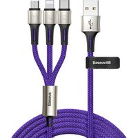 Baseus Caring Touch selection 3 in 1 Fast Data Charging USB Cable Length 1.2M 3.5A For Mobile phone