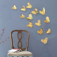 12pcs PVC 3d Butterfly Wall Decor Cute Butterflies Wall Stickers For Girls Rooms Art Decals Home Decoration Room Wall Art 6