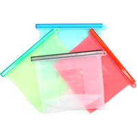 Sealing Food Reusable Silicone Storage Fridge Freezer Vacuum Bags