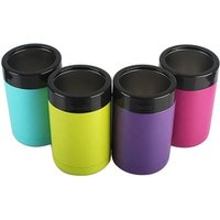 12oz Double Walled Stainless Steel Beer Bottle Cola Can Holder Vacuum Insulated Cola Can Cooler