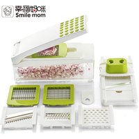 Smile mom Handy Manual Mandoline Garlic Nice Onion Dicer Vegetable Chopper Slicer