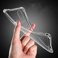 Fashion 6D transpose airbag shockproof soft TPU 1.5mm thickness transparent phone back cover case for oppoo realme 3