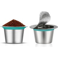 Food-Grade Reusable Nespresso Capsule Espresso Best Filtration 304 Refillable Capsules Stainless steel Permanent Coffee Pod