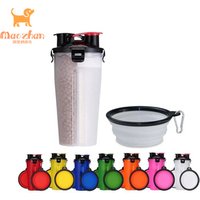 MZ-PB001 Outdoor Portable Dog Water and Food Bottle, Pet Water Dispenser Food Grade Leak Proof Dog Cat Travel Drink Bottle