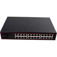 24 Port RJ45 Ethernet Network Switch 10/100Mbps VLAN support Unmanaged Network Desktop Metal Housing Switch Lightning protection