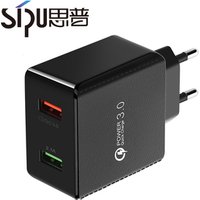 SIPU factory price led fast charging 2.5A usb wall charger qc3.0 with indicator light