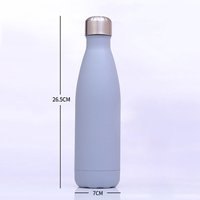 2019 Marble Logo Custom Double Wall Vacuum Insulated Stainless Steel Cola Shaped Outdoor Sports Water Bottle