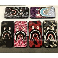A Bathing Ape Bape Slim Protective Premium Military Shark Cool Case for iPhone Xs Max Xr X 6 6S 7 8Plus