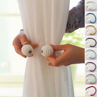 1pc Pearl Magnetic Curtain Clip Curtain Holders Tieback Buckle Clips Hanging Ball Buckle Tie Back Curtain Accessories Home Decor