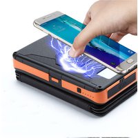 Trend 2019 foldable solar panels 20000mah wireless charger power bank detachable solar powerbank
