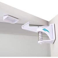 Cabinet Locks Child Safety Latches - 12 Pack Baby Proofing Cabinets & Drawers Lock -Upgraded Stronger Adhesive baby cabinet lock