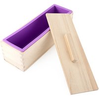 Silicone Loaf Soap Mould Wooden Box Lid