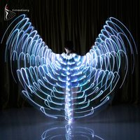 Colourful LED Isis Wings Belly Dance Costume