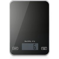 Digital Kitchen Scale Food Scale 11lbs/5kg - Ultra Slim, Multifunction,Tempered Glass Easy To Clean, Large Display