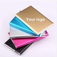 2019 custom logo power bank, Ultra-thin type power bank 5000mah/4000mah mobile power for smart phone