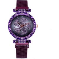 Hot Sale Magnet Buckle Starry Sky Women Watch 2019 Ladies Wrist Watch Rose Gold Luxury Roman Numeral Gift Clock Relogio Feminino