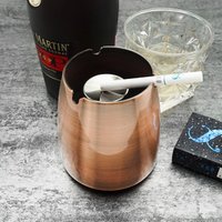 Modern Design outdoor windproof stainless steel portable outside tabletop ashtray
