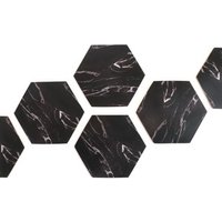 Tabletex black marble coaster for drink paper printed MDF cork backed placemat