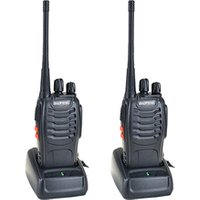 2pcs Wholesale black long range cheap 16 channel 1500mAh two-way radio baofeng bf 888s mini walkie talkie