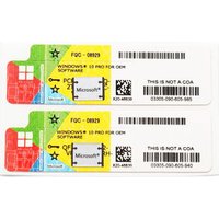 Global Area 100% Useful Windows 10 Pro COA Sticker 64Bit No Language Limitation