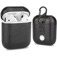 Full Protective Luxury Leather Case for Airpod 1 with Keychain