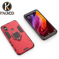Free Sample vehicle magnetic absorbing phone case with ring holder shell,custom protective phone case for iPhone 6 7 X