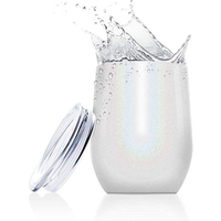 2019 hot selling 12oz double wall stainless steel thermos wine tumbler cups with lid for keeping wine, coffee and tea