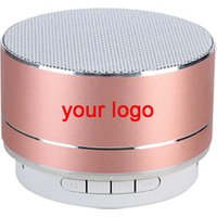 Cheap colorful small round mini portable wireless speaker A10 metal fm radio bluetooths speaker
