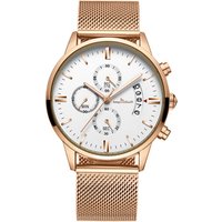 Luxury belt watches for men Stainless Steel Chronograph wrist Watches