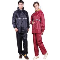 Unisex Reflective lightweight PVC Rain Jacket Pant Work Protective Rain Suit Raincoat for Motorcycle