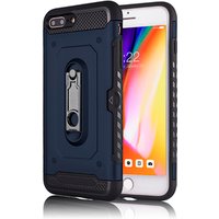 For iPhone 7 8 plus defender case with 360 rotate metal kickstand