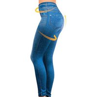 2019 New S-3XL Women Fleece Lined Winter Jegging Jeans Genie Slim Fashion Jeggings Leggings 2 Real Pockets Woman Fitness Pants