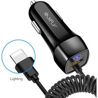 Free Shipping RAXFLY Car Cell Phone Lighting Usb Retractable Cable Charger For iPhone For Apple