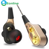 Dual Drive Stereo Wired Earphone In-ear Headset Earbuds Bass Earphones For IPhone Samsung 3.5mm Sport Gaming Headset With Mic