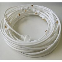 White 6M Outdoor Misting Cooling sprayer System for Greenhouse Garden flowers plants Watering Irrigation nebulizer sprinkler