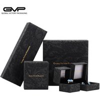 Classic elegant beautiful velvet jewelry set box with velvet interior, hot stamping logo, wholesale
