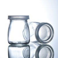 Chinese suppliers MIGPACK Wholesale 2019 new High quality empty glass pudding jar smoothie juice Milk bottle