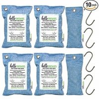 Air Purifying Bag (6 Pack | 200g & 75g Bags) Charcoal Odor Absorber,Car Air Purifier, Shoe Odor Eliminator Eco green air fresher