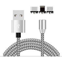 Original Factory High Quality Magnetic Micro USB Cable 360 Degree Round Plug 2.4A Charging Cable with LED Indicator