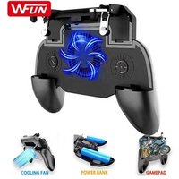 Factory SR Cooling Controller Gamepad Mobile Trigger L1R1 Joystick Game Pad Phone Holder Cooler Fan with 2000mAh Power Bank
