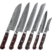 6 Piece Japanese Damascus Kitchen Chef Knife Set