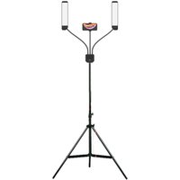 Indoor Outdoor Two Arms LED Dimmable Dual Bendable Ring Light With Tripod Stand for Makeup Beauty Salon