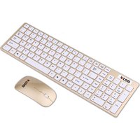 OEM Factory Slim Chocolate Computer Wireless Keyboard and Mouse Combo Set